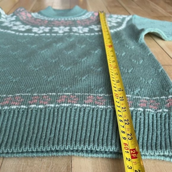 Vintage St-Michael's pastel fair isle knit sweater - Picture 4 of 6